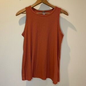 Old Navy Burnt Orange Tank Top Blouse Women’s Size S Tall